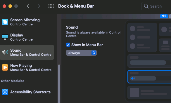 sound control for mac